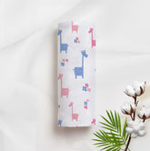 Lanky Giraffe Organic Bamboo Baby Swaddle | 90 x 90 cm