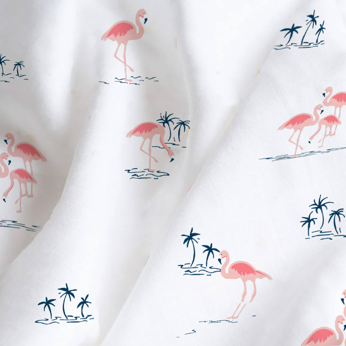 Fab Flamingo & Lanky Giraffe Baby Swaddle Set | Pack Of 2  | 90 x 90 cm