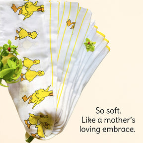 Dancing Duck Organic Bamboo Baby Swaddle | 90 x 90 cm