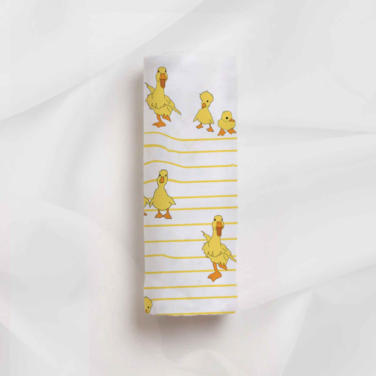 Dancing Duck Organic Bamboo Baby Swaddle | 90 x 90 cm