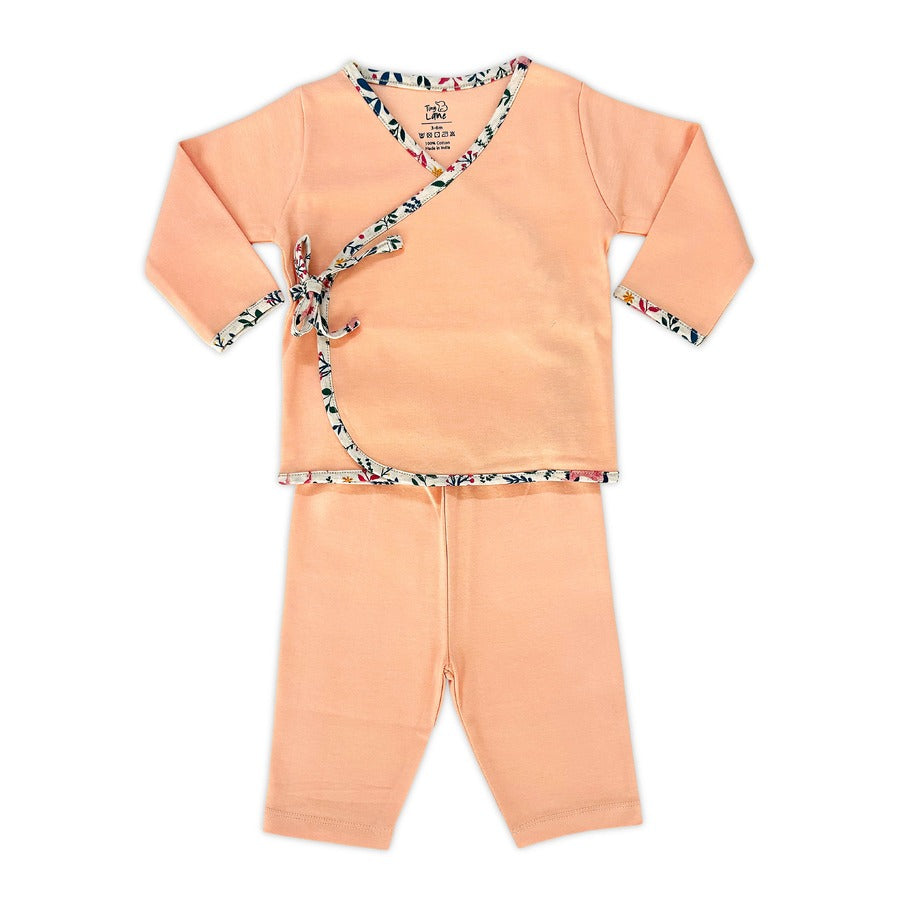Newborn Baby Clothing Set | Baby Peaches Jhabla & Legging